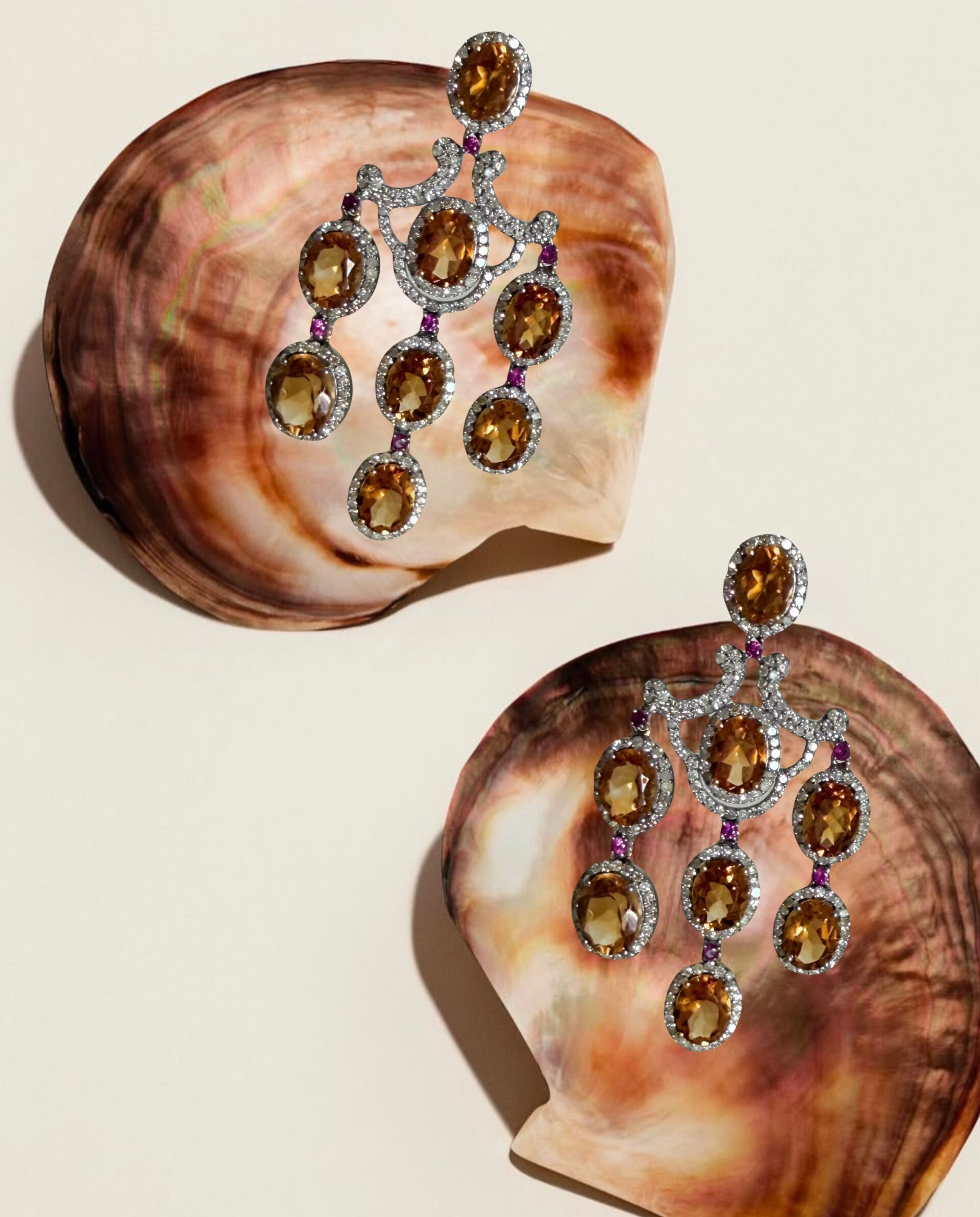 Citrine, fiery rubies and luminous diamonds come together in the Penelope Earrings from Odyssey Collection by @dakinijewellery 

Inspired by the legendary queen of Ithaca and her unwavering devotion. Citrine radiates warmth and optimism, rubies embody passion and inner strength, while diamonds add a timeless brilliance — a tribute to a woman whose greatest power was her ability to remain true to herself. Wear them as a reminder that what is truly yours will always find its way home…

#dakini #dakinijewellery #spiritualjewelry #fantasyjewelry #meaningfuljewelry